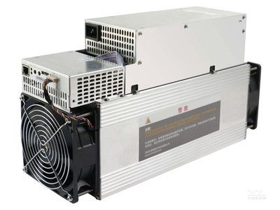 A farm of mining rigs with cables and cooling fans.
